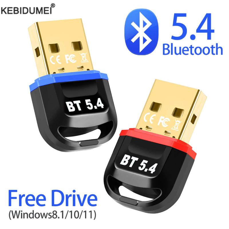Bluetooth 5.4 Adapter for PC USB Bluetooth 5.3 Dongle Bluetooth Receiver for Speaker Wireless Mouse Keyboard Audio Transmitter