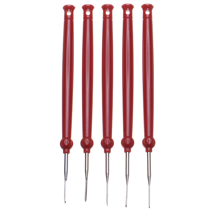 5pcs/Set Car Cable Wire Terminal Socket Plug Pin Removal Dismount Kit Crimp Connector Extractor Release Pin Cars Repair Tools