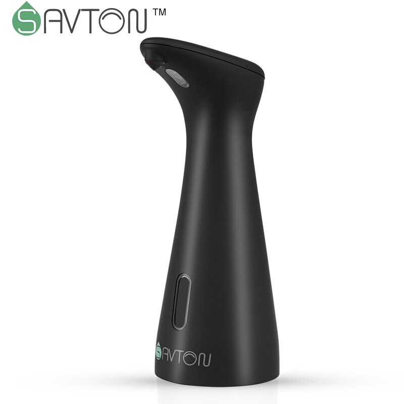 Savton Intelligente Automatische Zeepdispenser Inductie Kinderen Hand Wasmachine Voor Keuken Badkamer Slimme Dispenser: Black Liquid
