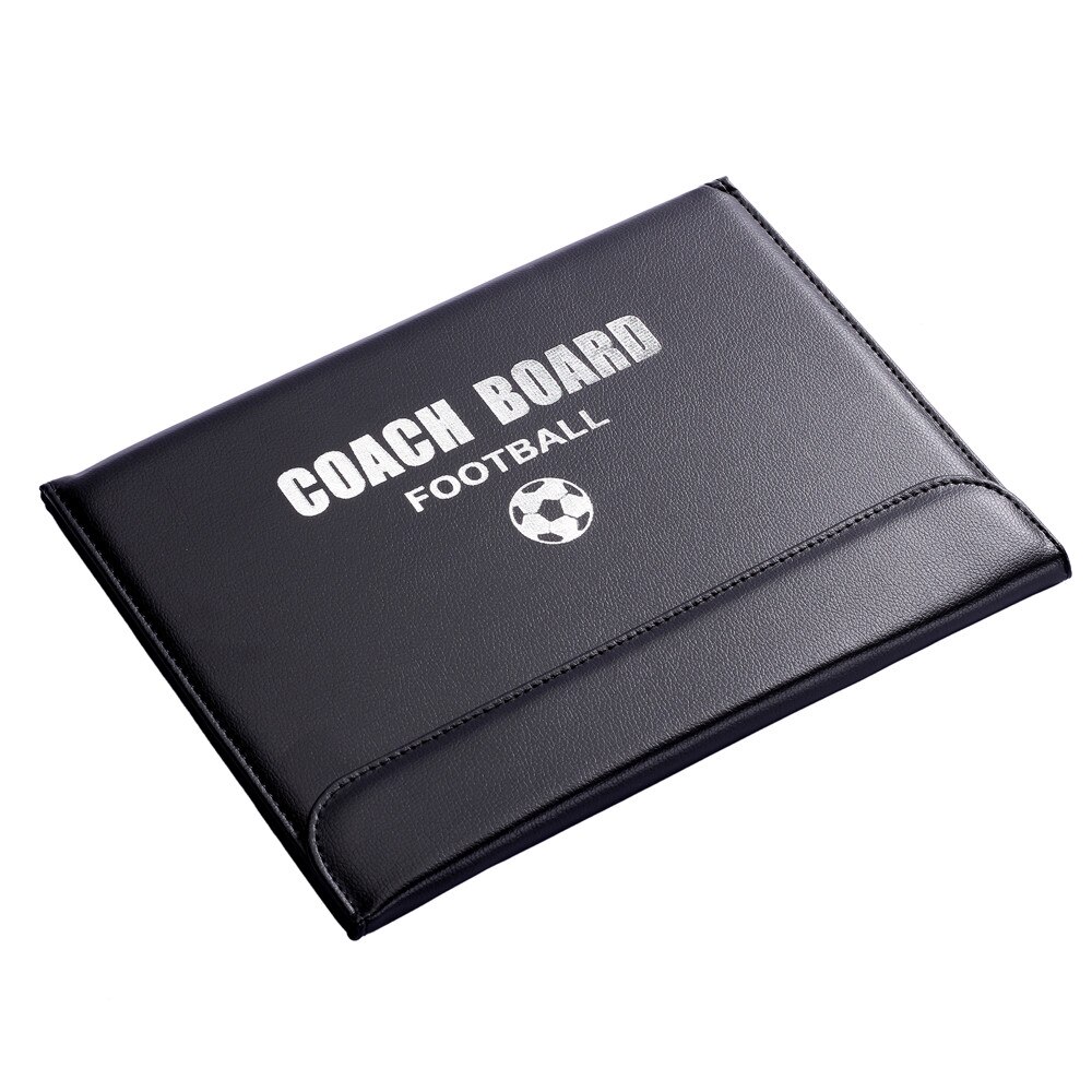 Foldable Portable Football Coach Board PU Leather Football Training Soccer Accessories Magnetic Tactic Clipboard With Pen Tool
