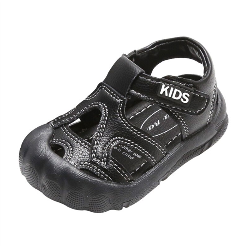 Nuovi sandali per bambini estivi in pelle traspirante bambino ragazzi ragazze punta chiusa suola morbida moda bambino bambino primo camminatore