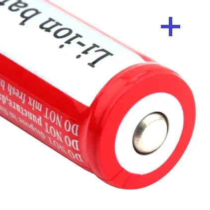 Cien % 18650 3,7 V linterna frontal batería recargable batería recargable de iones de litio 18650