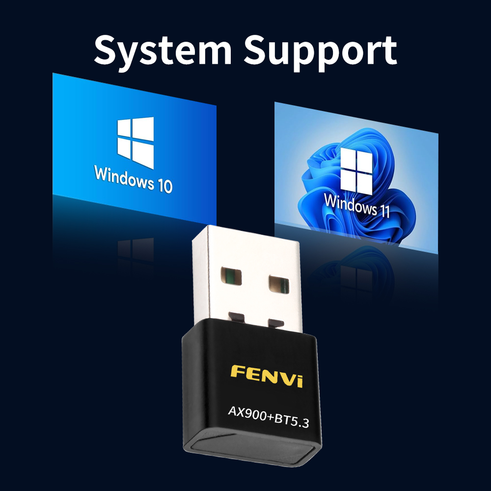 Fenvi AX900 WiFi6 USB Adapter Bluetooth 5.3 Dual Band 5G 2.4G 2in1 Wifi 6 Mini USB Dongle Wireless Network Receiver Free Driver