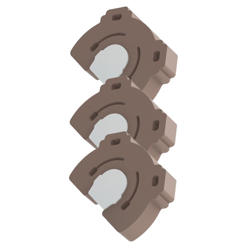 Door Stopper Baby Safety Cartoon Animal Thick Door Block Anti-Pinch Hand Kids Children Finger Protect White Eva Door Stoppers: 3PCS Brown