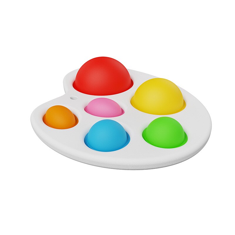 Press Color Ball Fun Toys Infant Teething Decompression Toys Children Press Hand Grip Board