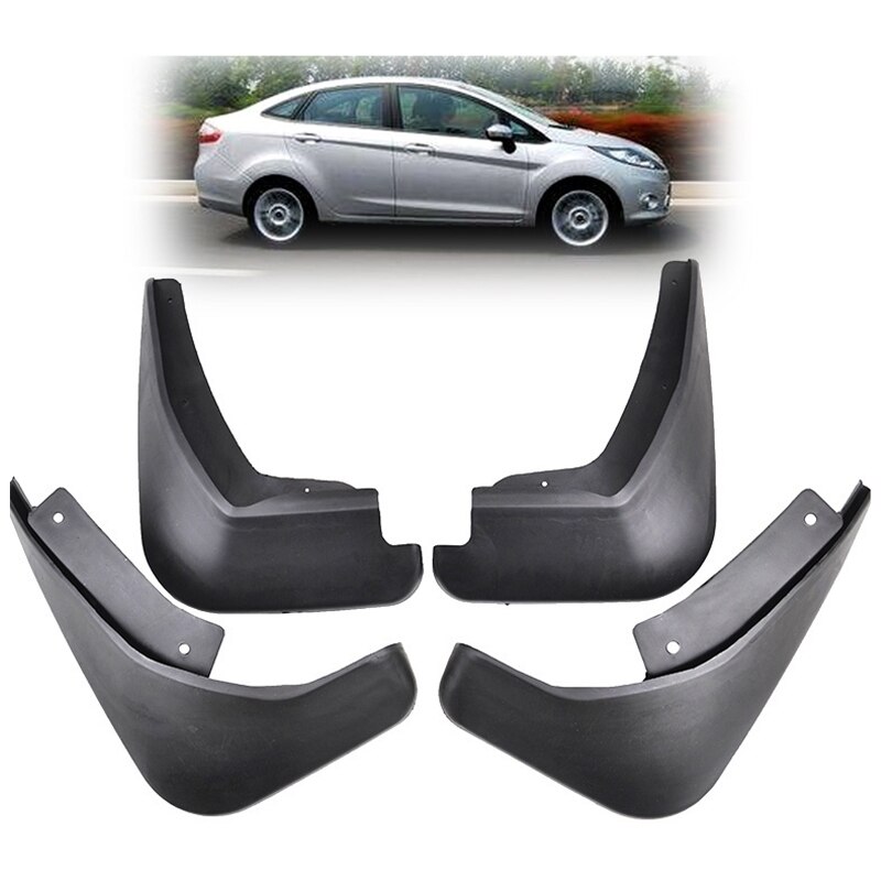 AP68-Molded Mud Flaps For Ford Fiesta Mk7 - Mudflaps Splash Guards Mudguards Access