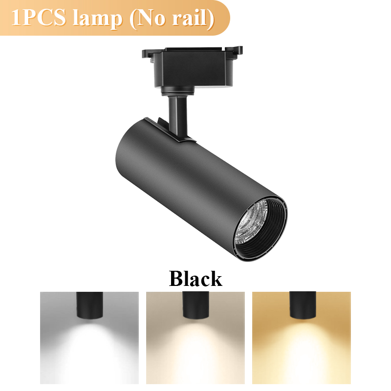 Set Spot Led Track Light Rail 220v Led Ceiling Adjustable Spotlights 30W Fixture Bedroom Kitchen Store Living Room Decor Light: Blue / black