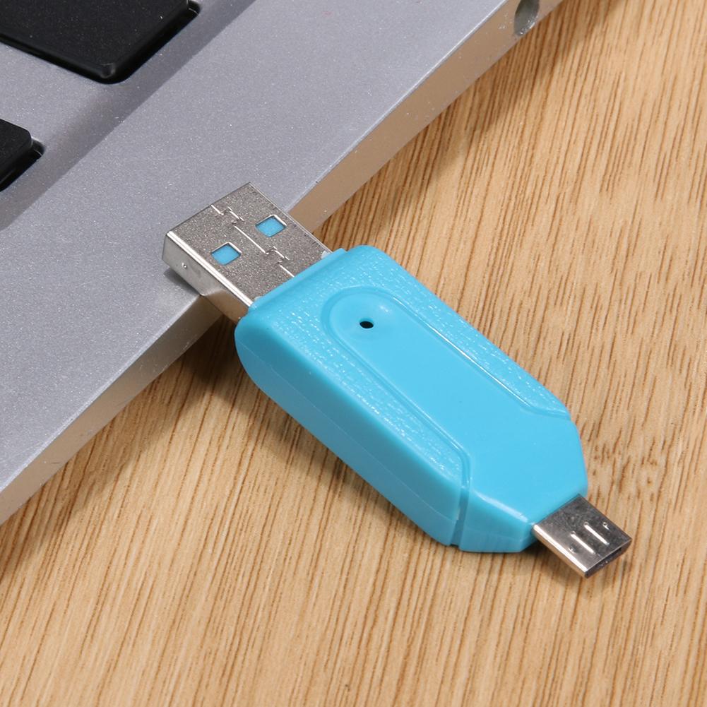 Mini Tf/Sd-kaartlezer Met Usb/Micro Usb-poort Otg Functie Voor Smart Telefoon