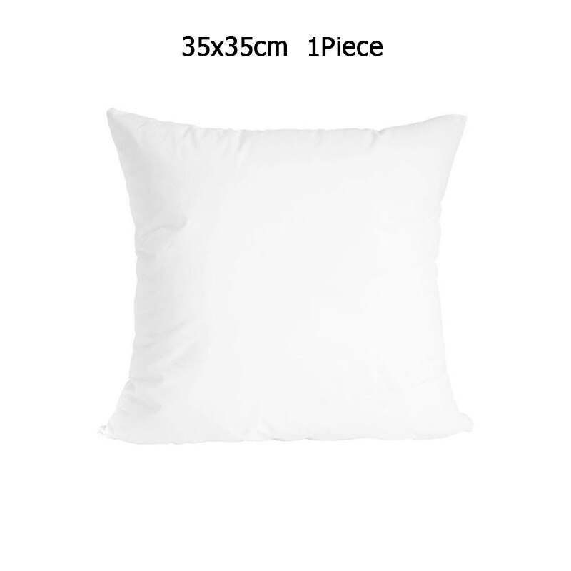 Reines Weißes Kissen 50x50 Cm - Baumwolle, Mit PP-Füllung, Waschbar, Für Sofa, Bett & Deko