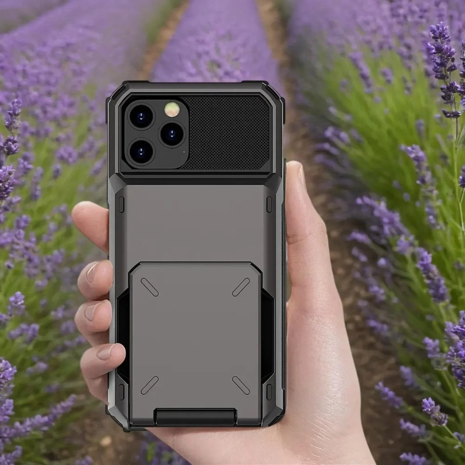 Wallet 5-Card Slot Credit Phone Case For iPhone 16 Pro Max 15 Plus 14 Pro 12 Pro SE Card Holder Cover Funda