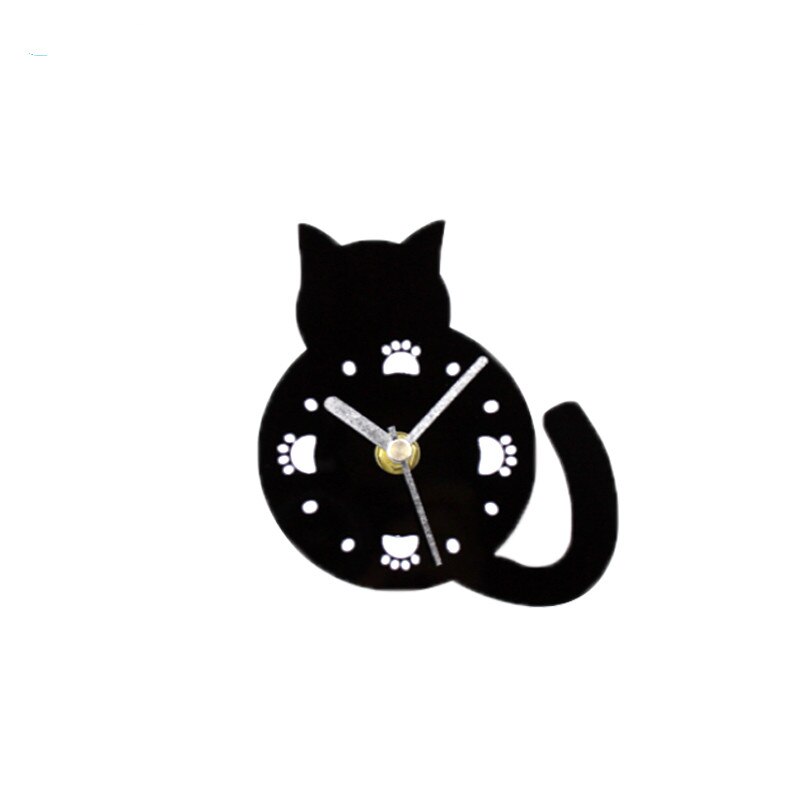 nordisch Moderne 3D kleine nette katze kühlschrank uhr Heimat nachricht aufkleber küche zubehör Magnet kühlschrank Magnet wanduhr: Farbe 4