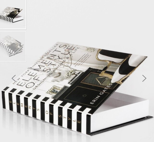 Boîte décorative en forme de livre, en carton, pour la maison: Type 3