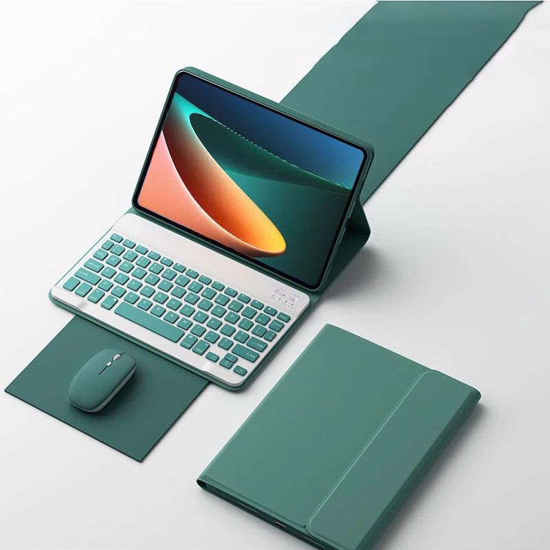 Funda para Xiaomi Mi Pad 5 con teclado, ratón inalámbrico retroiluminado con LED para Xiaomi Mipad 5 5 pro, funda magnética, ratón inalámbrico gratis