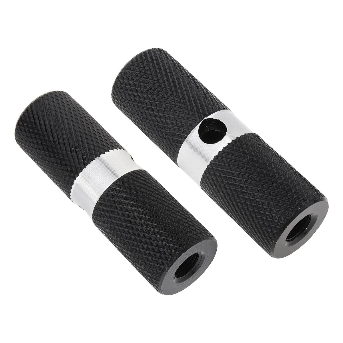 Pedal antideslizante de aluminio para bicicleta, 2 uds./lote, apoyos delanteros y traseros, palanca cilíndrica, accesorios para bicicletas: Black