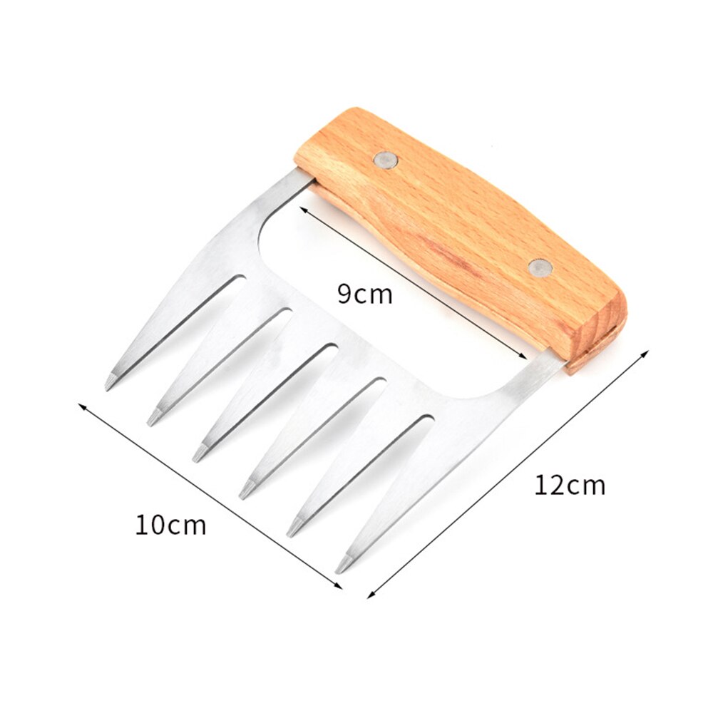 1-2pc Bear Claws Barbecue Fork Pull Shred Pork Shredde Manual Pull Meat Shred Pork Clamp Roasting Fork Kitchen BBQ Tool