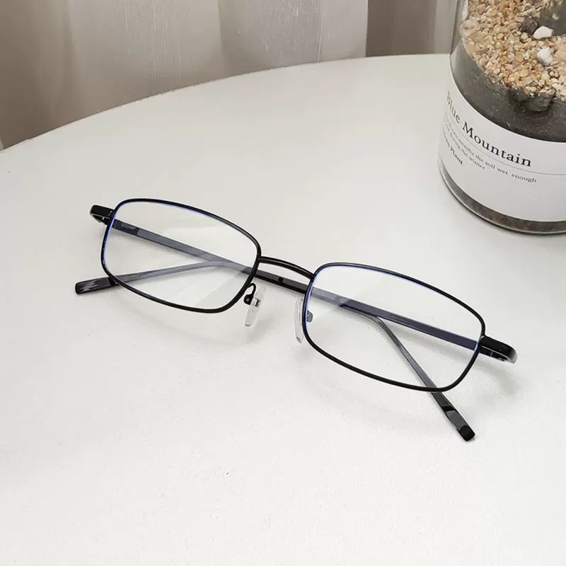 Gafas con montura cuadrada Retro para mujer y niña, gafas ligeras y cómodas antiluz azul, gafas de Color dorado, accesorios de: Rojo