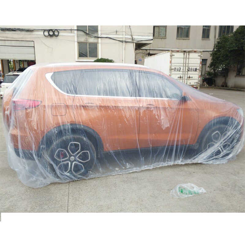 Auto Waterdicht En Stofdicht Universele Pe Auto Cover Wegwerp Pastic Auto Cover