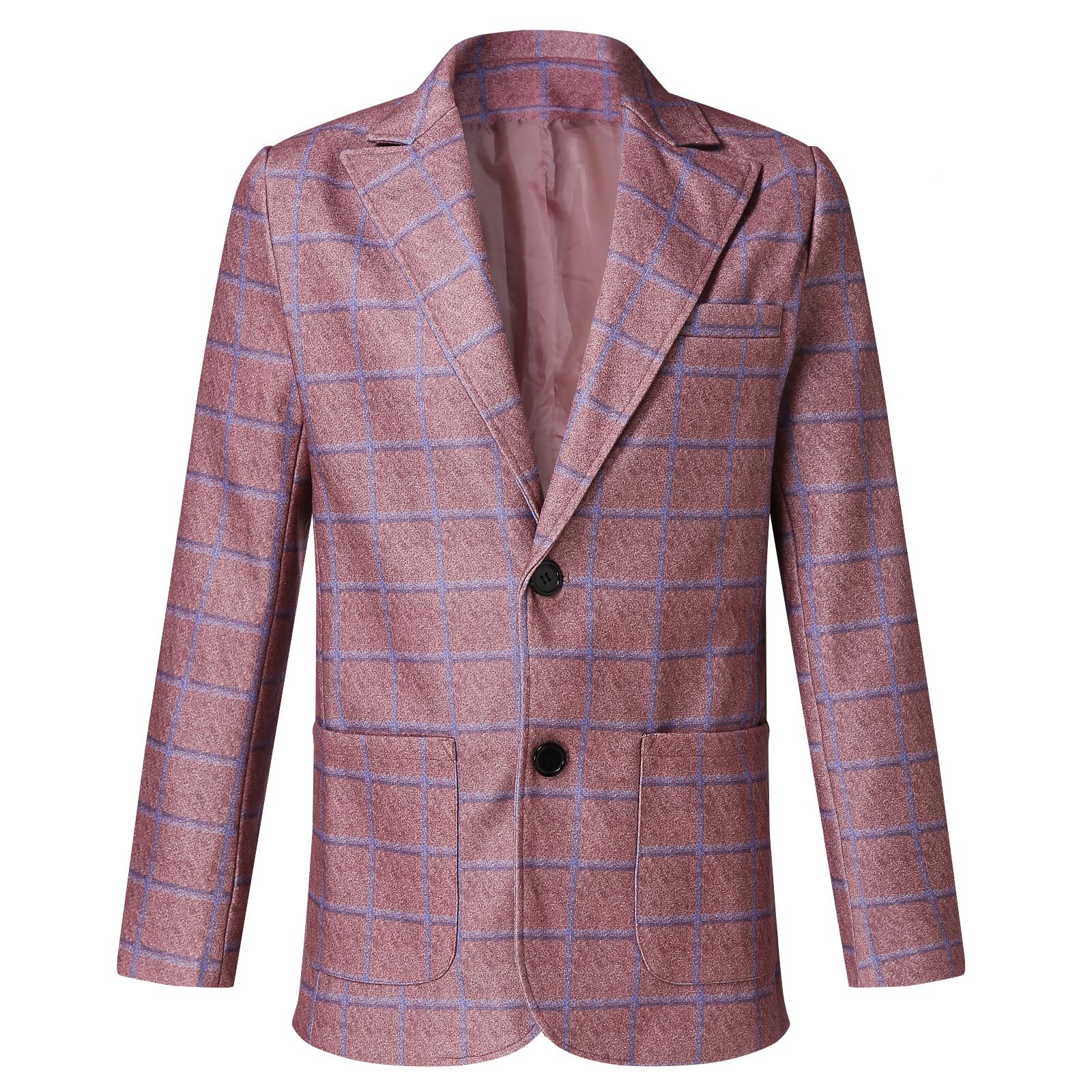 Chaqueta de traje con estampado a cuadros para hombre, blazer informal, estilo británico, estilo occidental, Otoño Invierno