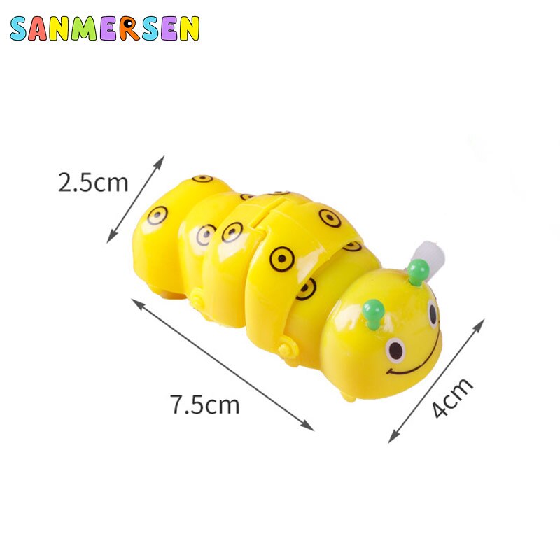 1 pz carino insetto di plastica avvolgere giocattoli scuola materna divertente orologio giocattoli per bambini bambini educativi avvolgere giocattolo regalo