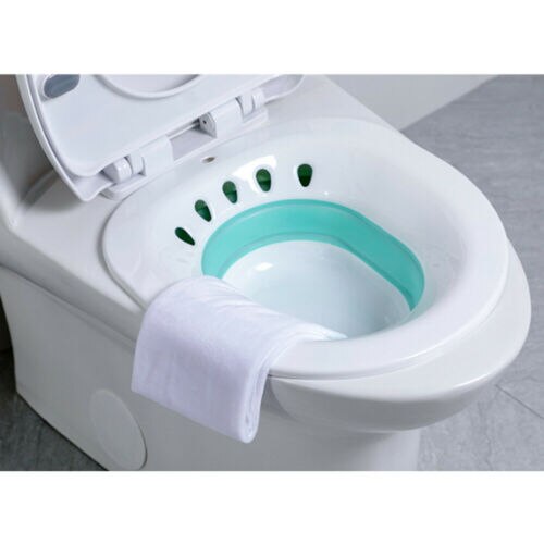 Over Elderly Postpartum Hemorrhoids Patient Toilet Sitz Bath Tub Hip Basin Bidet Vaginal