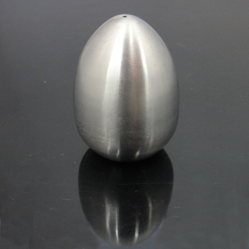 1 Pcs Durable Stainless Steel Egg-Shaped Salt Pepper Shaker Table Server Kitchen Tool J2Y