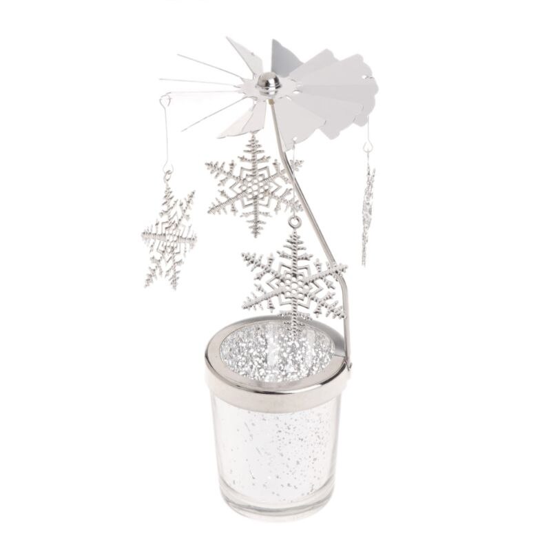 Rotatif rotation chandelier photophore bougeoir métal thé supports de lumière carrousel mariage maison fête décor 10-type