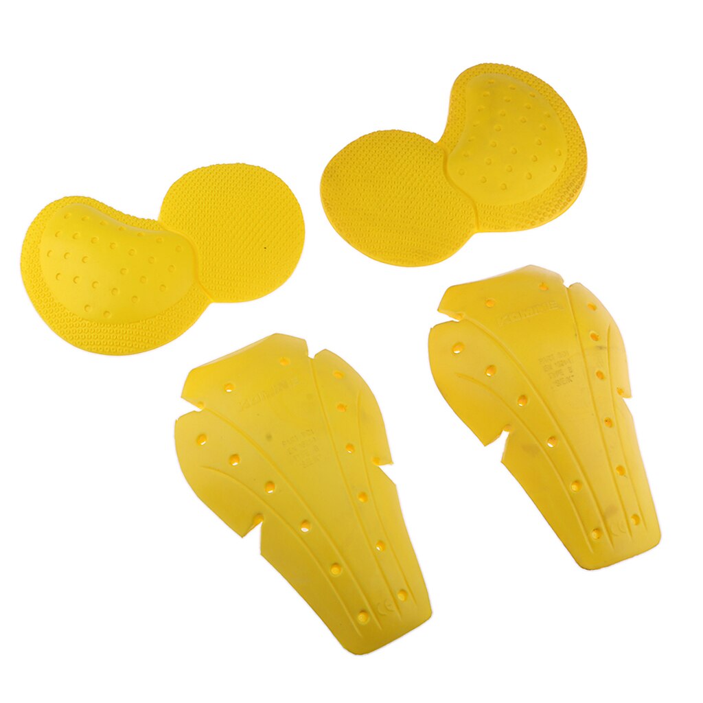 Rodilleras protectoras para motocicleta Motocross, aprobado por la CE: Yellow