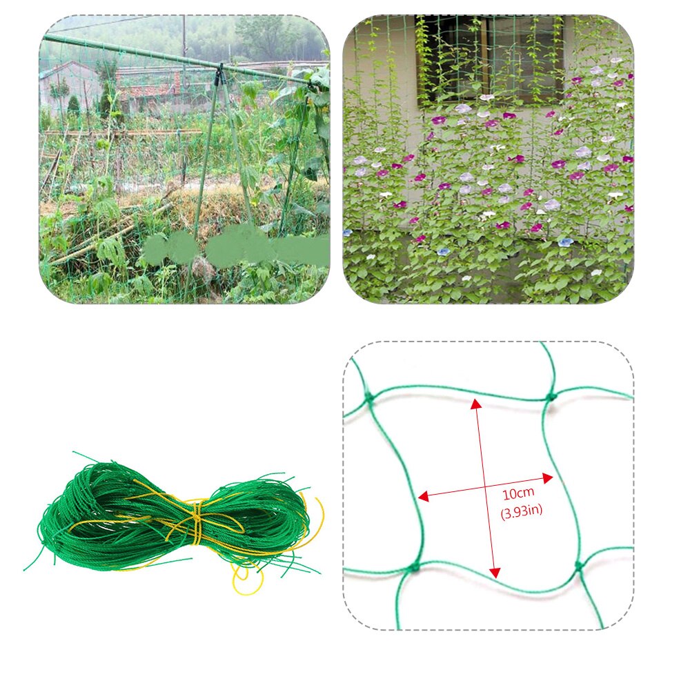 Plants Climbing Net Flower Vine Plant Netting Support Net Climbing Net Cucumber Vine Grow Holder Brackets Garden Accessories