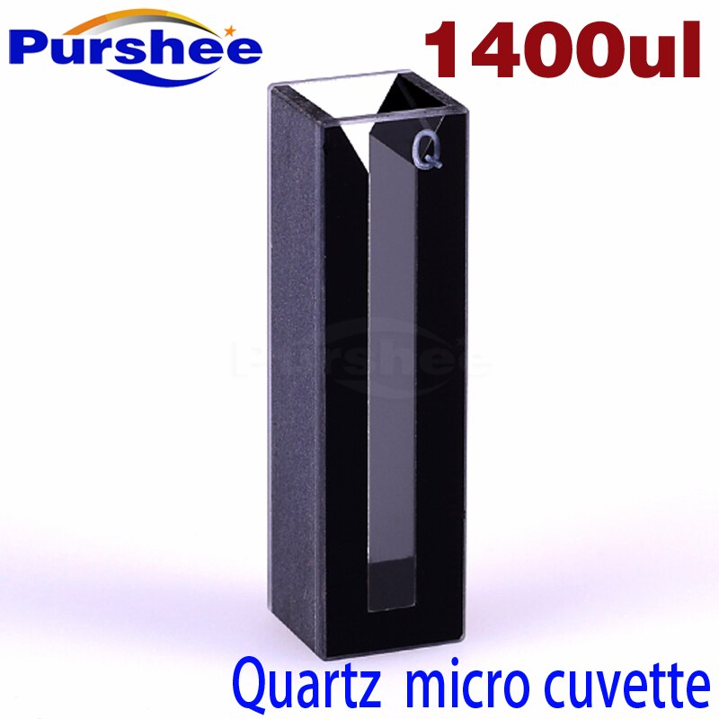 Micro cell with black walls and lid/1.4ml quartz cuvette