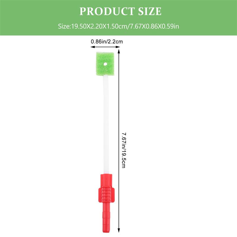 3Pcs Sponge Tooth Brushes Oral Swabs Oral Cleaning Brushes Sponge Swabs Toothbrushes Mouth Swabs For Elderly 19.5X2.2CM