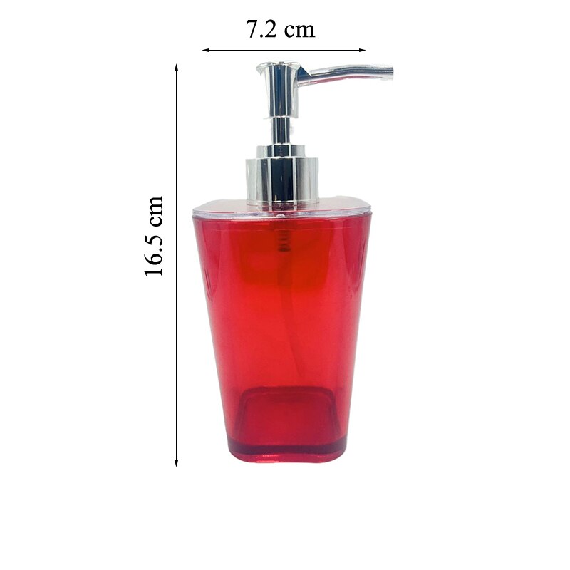 3Pcs/Set Bathroom Accessories Transparent Plastic Inlcude Soap Dispenser Toothbrush Holder Soap Dish