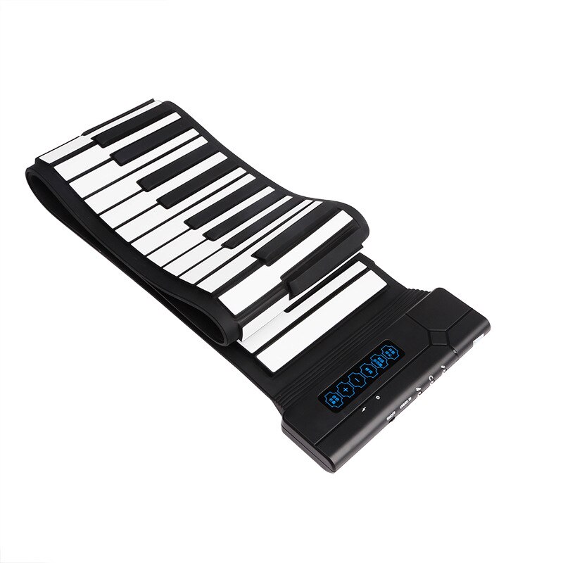 Flexible 88 Keys USB Flexible Roll up Roll-up Electronic Piano Keyboard with Battery