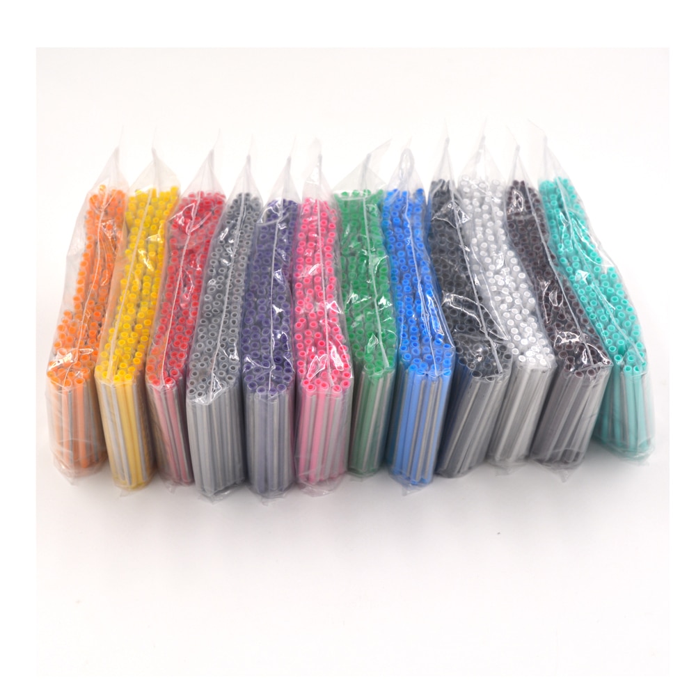12 ondoorzichtige Kleuren Glasvezel Fusie Bescherming Splice Mouwen Kleurrijke Warmtekrimpbare buis OD2.7 60mm-1200 stks