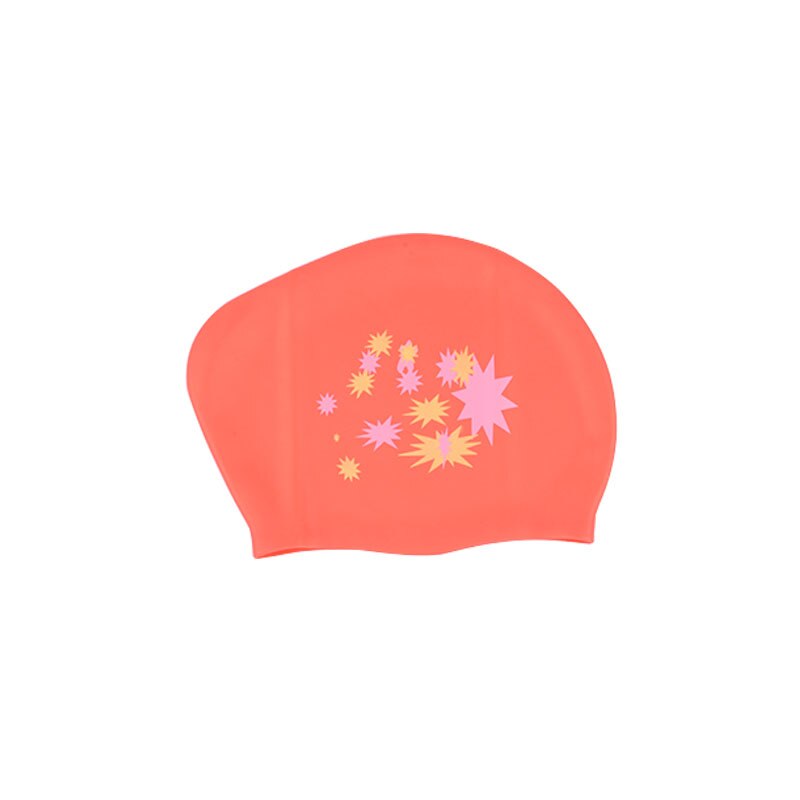 Badmuts Vrouwen Lang Haar Grote Siliconen Waterdichte Leuke Zwemmen Hoed Voor Dame Met Oor Cup Bescherming Elastische Zwemmen Caps