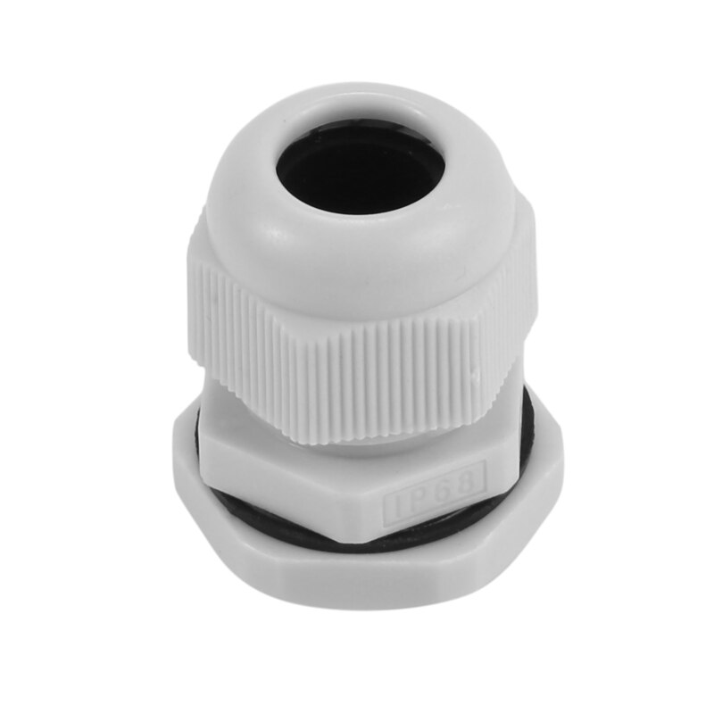 5 x M20 20mm White Waterproof Compression Cable Stuffing Gland Lock