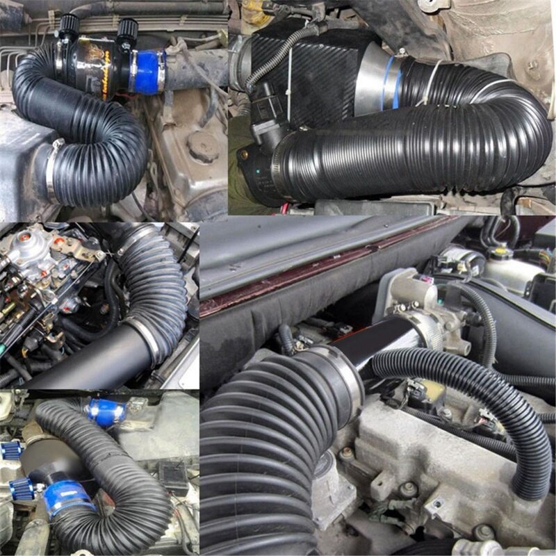 3 Inch Universele Turbo Kit Auto Koude Luchtaanzuigbuis Verstelbare Buis Turbo Intake Pipe