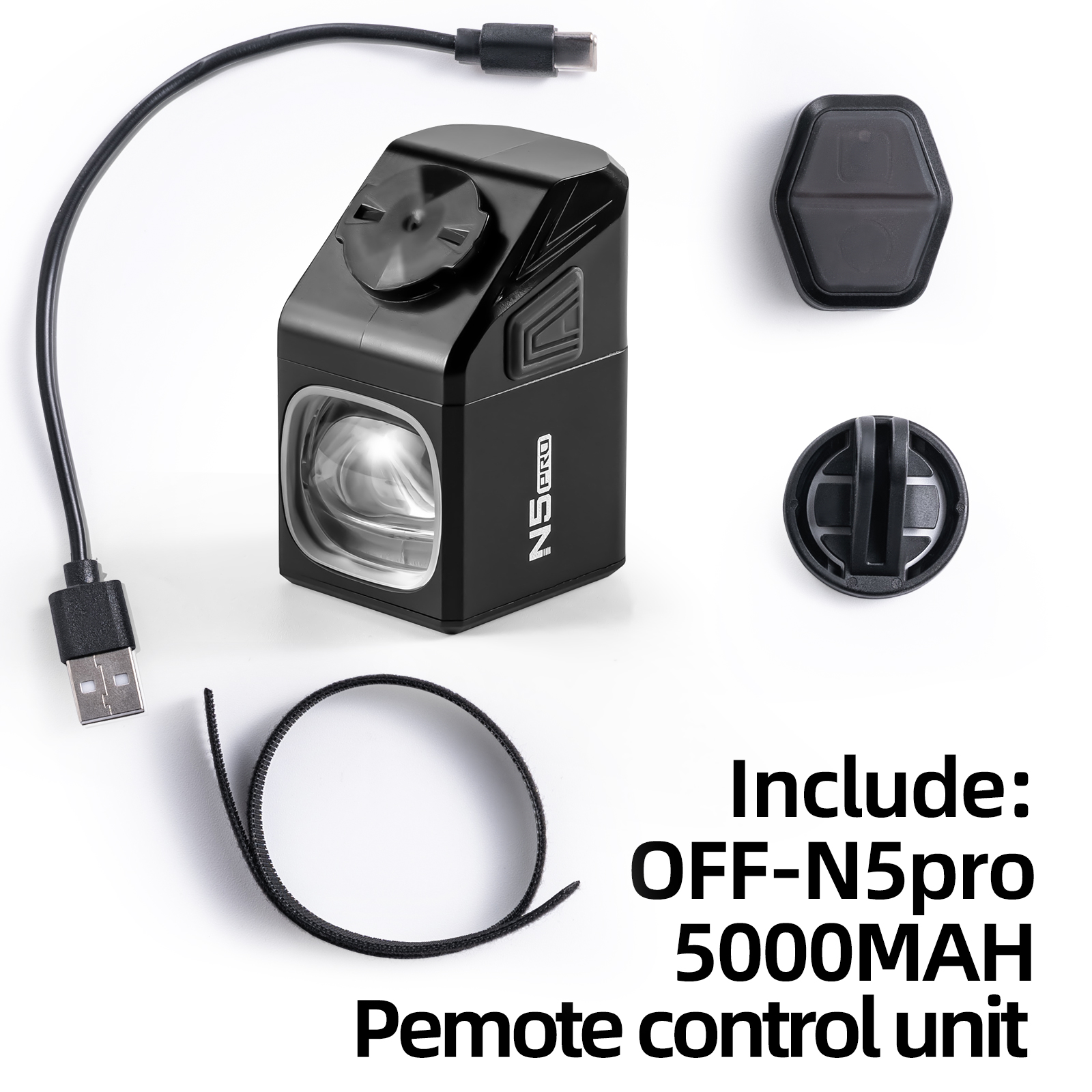 OFFBONDAGE Bicycle Light Front 1000Lumen Bike Light 4000mAh Flashlight USB Charging MTB Road Cycling Lamp Bicycle Accessories: Yellow