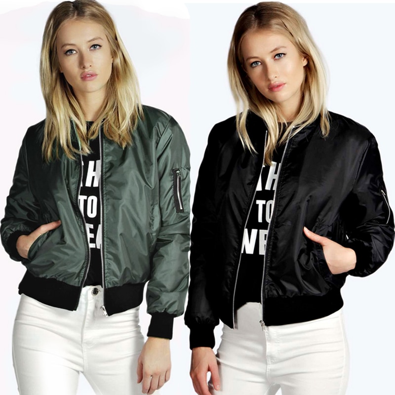 Sommer windbreaker jakke kvinder tynde jakker basic bomber jakke langærmet frakke afslappet dame jakker overtøj tøj