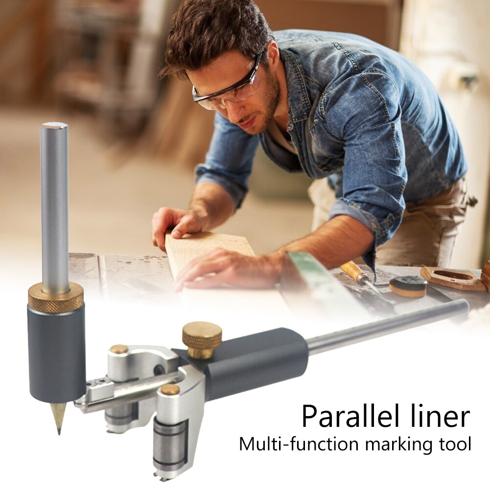 Carpenter Woodworking Scriber Mark Line Wood Gauge Circle Outline Measuring Tool Woodworking Offset Marking Tool