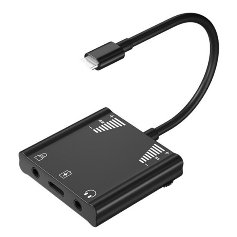 Mobile charging live streaming 7,1 external type-c usb sound card for iphone air 3,5 mm audio jack headphone mic adapter