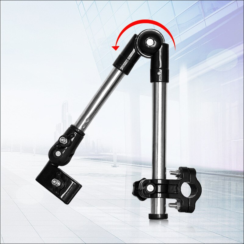 Wózek inwalidzki wózek rowerowy obrotowy parasol łącznik uchwyt wózka dowolny kąt stojak na parasole ze stali nierdzewnej sprzęt przeciwdeszczowy praktyczny