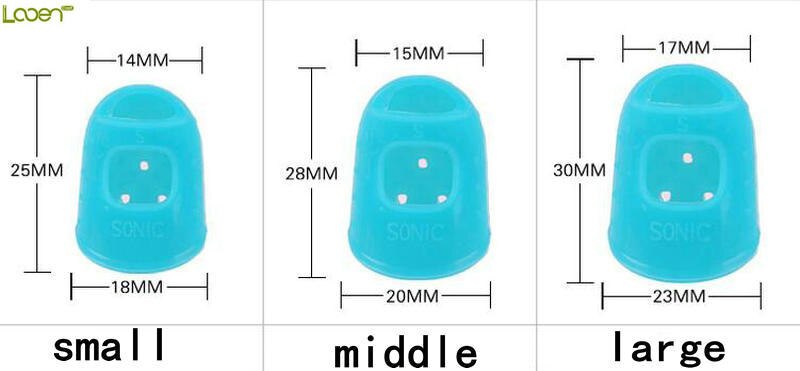 3 rozmiar silikonowy naparstek wskazówka wydrążony oddychający swobodnie dla Withnail Diy szycie robótki ręczne akcesoria kolory losowy kolor