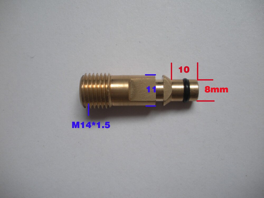 Adaptador de conector rápido compatible con Karcher K5, Quick adator K5 gun rosca de tornillo macho M14 * 1,5 agujero cónico