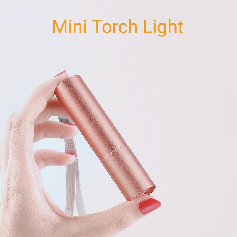 Linterna de luz estroboscópica para defensa personal, miniluz intermitente recargable con USB para mujeres y niños