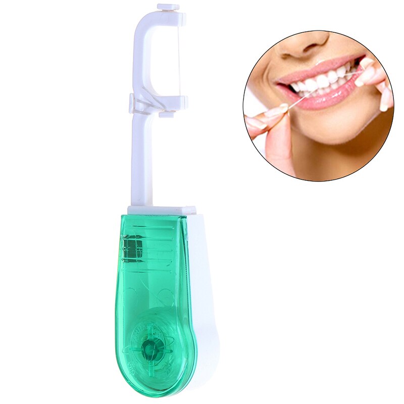 30 Meters Dental For Flosser Built-in Spool Wax Replacement Wire Dental Floss Toothpicks Interdental Brush Wire