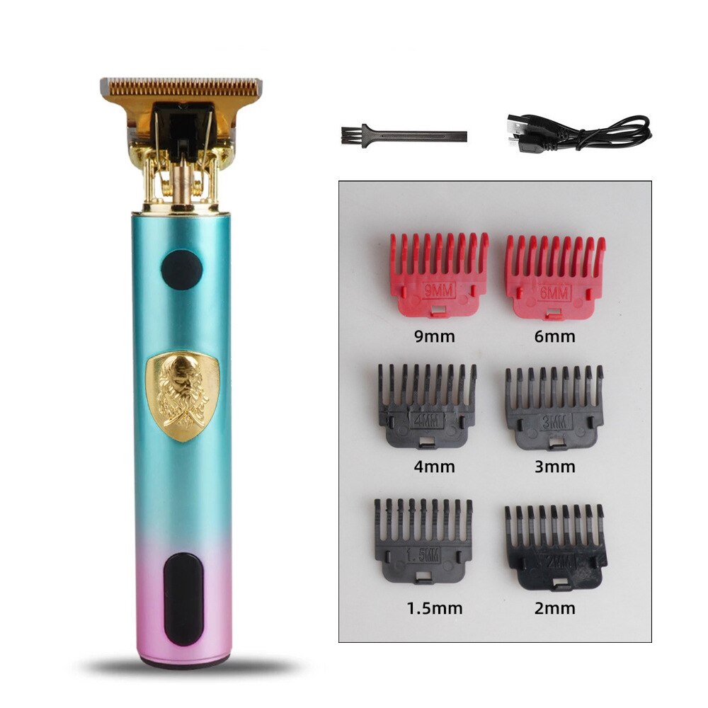 Professionele Tondeuse Gouden Clipper Voor Mannen Oplaadbare Kapper Draadloze Haar Knippen T Machine Haar Styling Baard Trimmer: E ABS 3