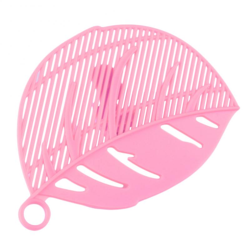 Riz lavage filtre déflecteur tamis Snap Type feuille forme légumes fruits haricots pois lavage Drain conseil plastique ustensiles de cuisine: 03