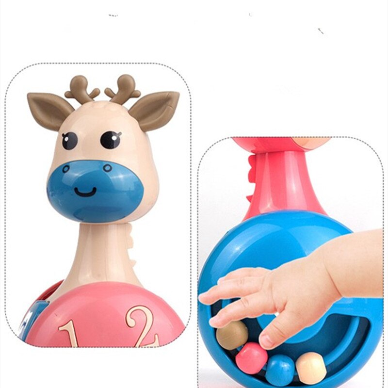 Schiebe Hirsch Baby Becher Rassel Lernen Bildung Spielzeug Neugeborenen BeißRing Kleinkind Hand Glocke Handy, Mobiltelefon Kinderwagen Musik Roly-poly Spielzeug