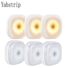 Motion Sensor Nachtlampje Drinkbaar 10 LED Kast Verlichting Batterij Aangedreven Draadloze Kast IR Infrarood Bewegingsmelder Wandlamp