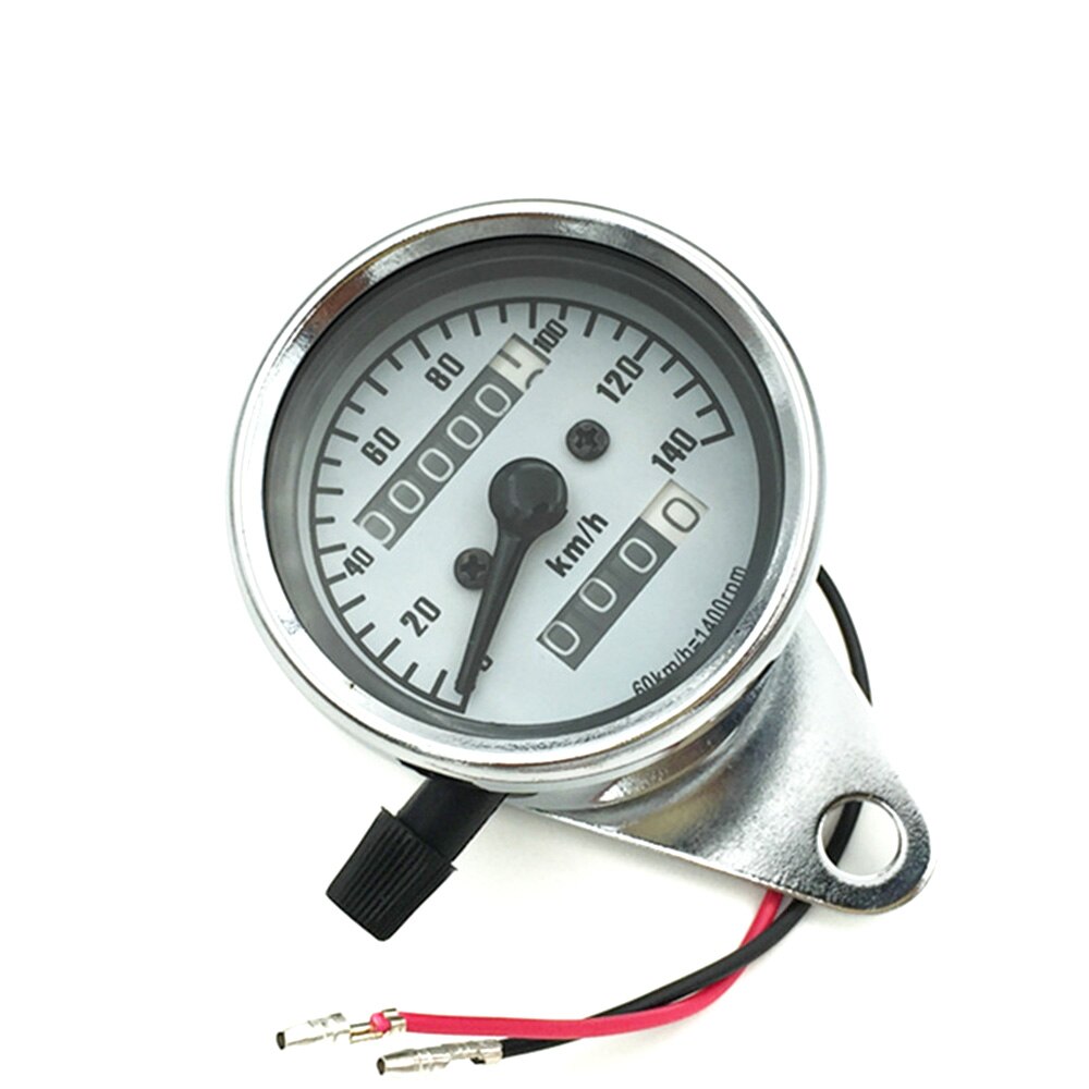 Motorcycle LED Backlight Signal Odometer KMH Speedometer Gauge Cafe Racer Old School Bobber Touring Custom